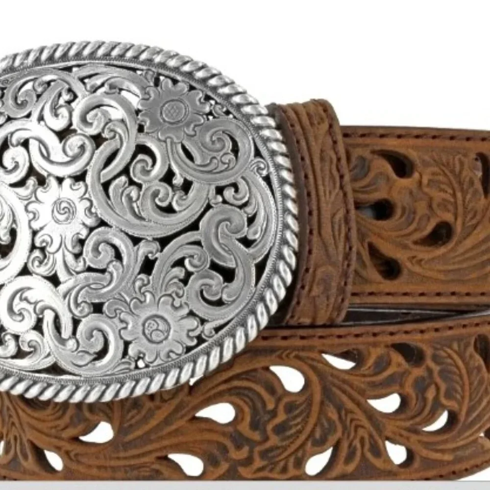 Tony Lama Pierced Filigree‎ Trophy Belt